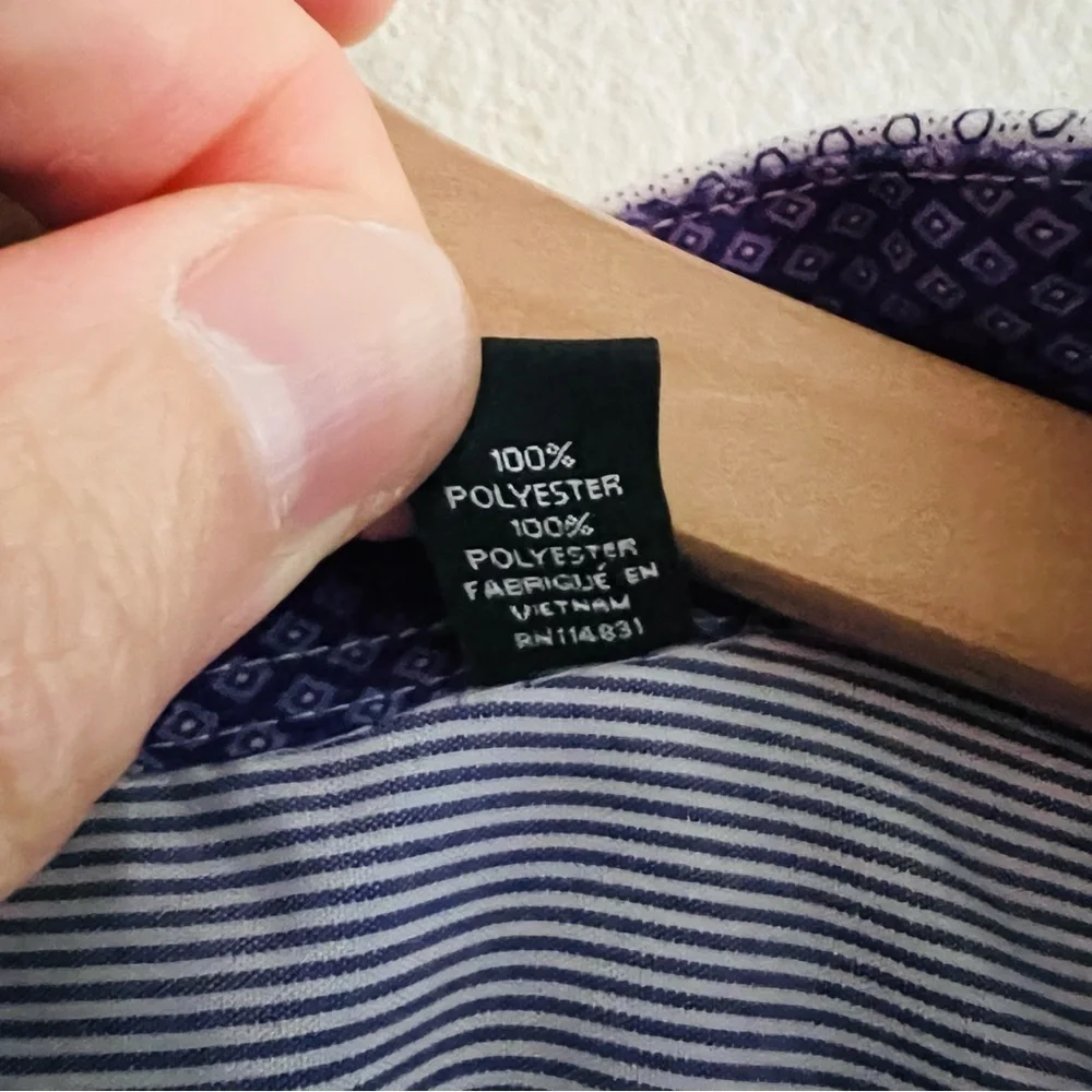 Nicole Miller Men’s Purple Dress Shirt Size XL - Picture 8 of 8